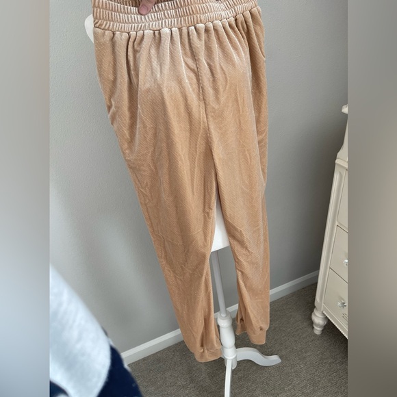 Melrose with Love Pants - 3/$20 Sparkle Cream Velour Joggers